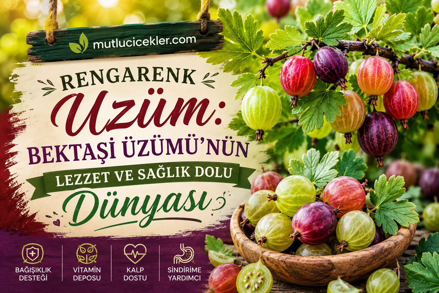 Rengarenk Üzüm: Bektaşi Üzümü’nün Lezzet ve Sağlık Dolu Dünyası