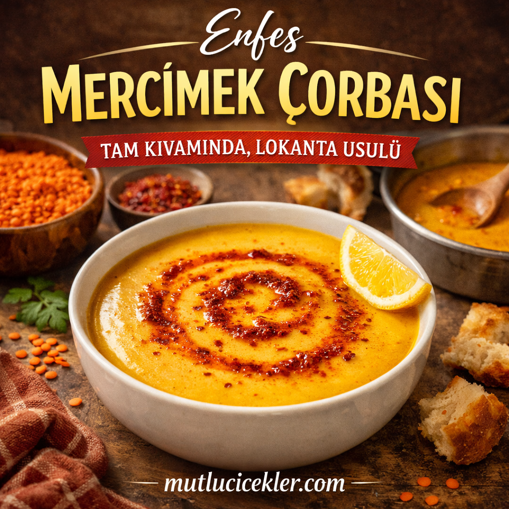 Enfes Mercimek Çorbası Tarifi (Tam Kıvamında, Lokanta Usulü)
