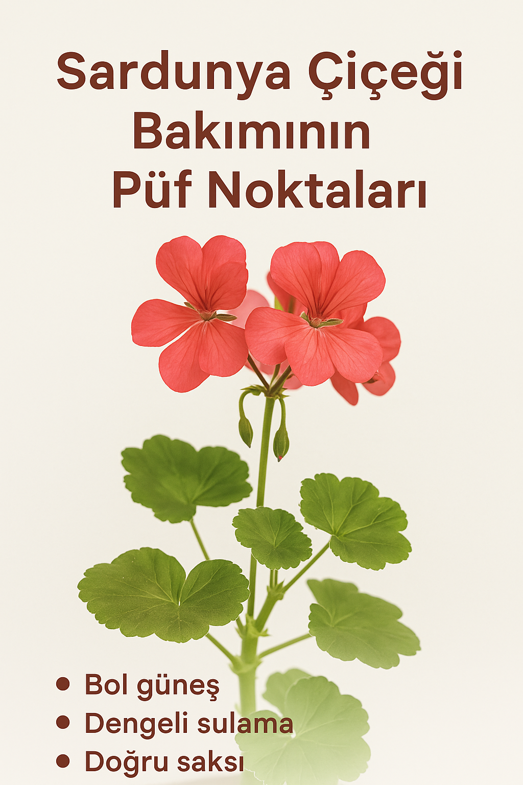 🌺 Sardunya Çiçeği Bakımının Püf Noktaları