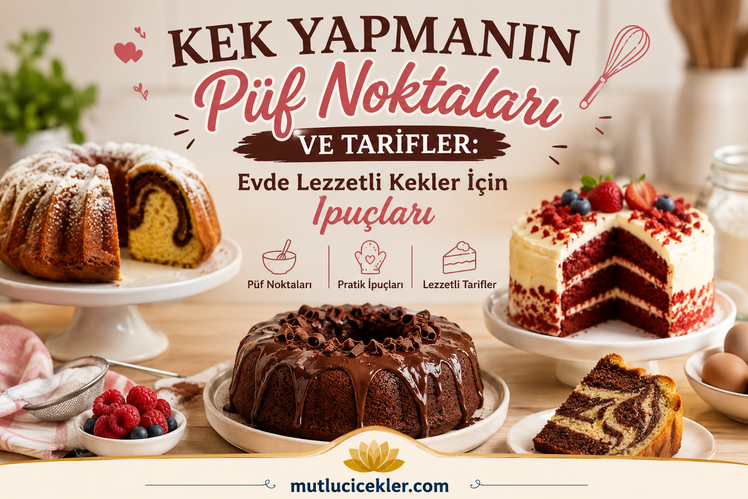 Kek Yapmanın Püf Noktaları ve Tarifler: Evde Lezzetli Kekler İçin İpuçları