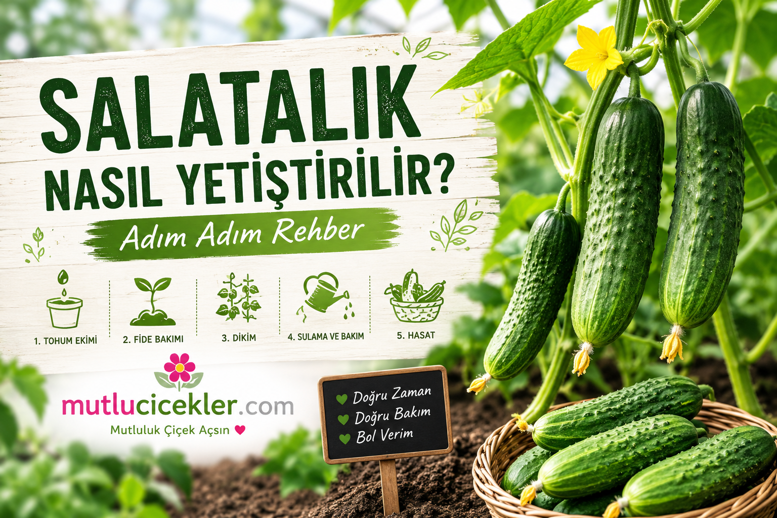 Salatalık Nasıl Yetiştirilir? Adım Adım Rehber