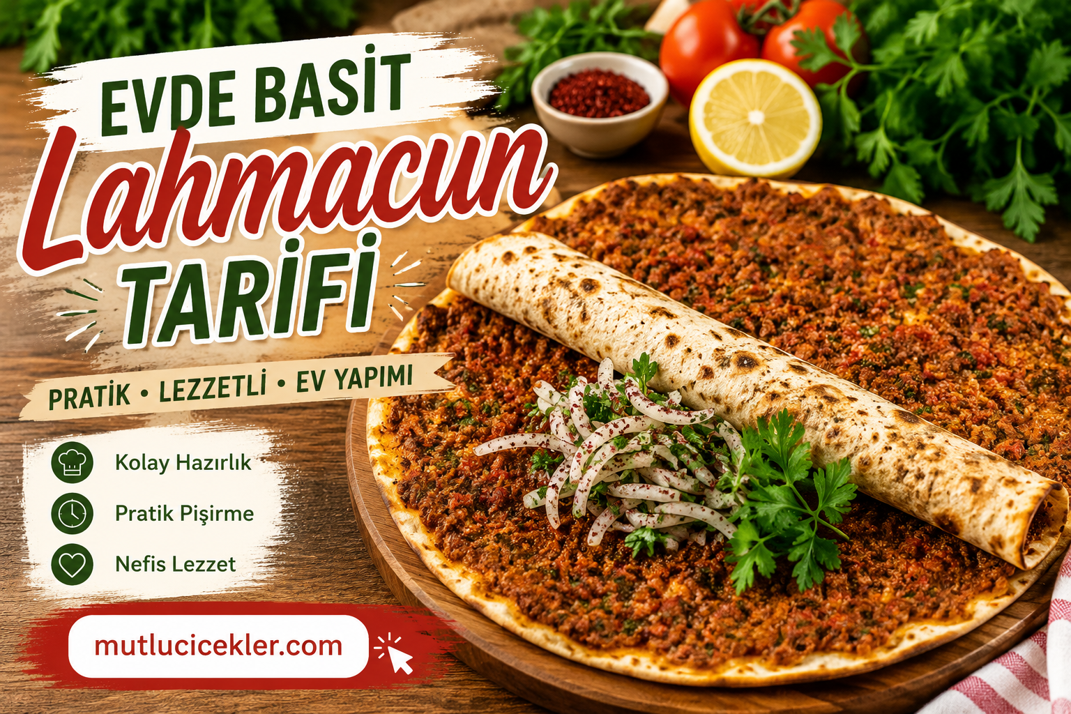Evde Basit Lahmacun Tarifi 🌯 | Pratik ve Lezzetli Ev Yapımı Lahmacun