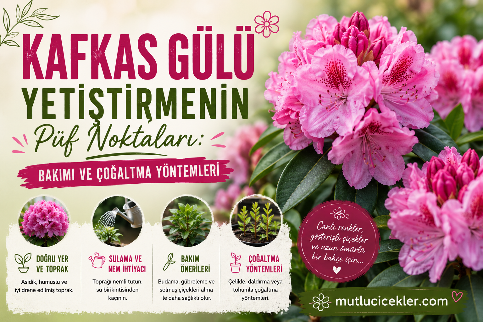 Kafkas Gülü Yetiştirmenin Püf Noktaları: Bakımı ve Çoğaltma Yöntemleri