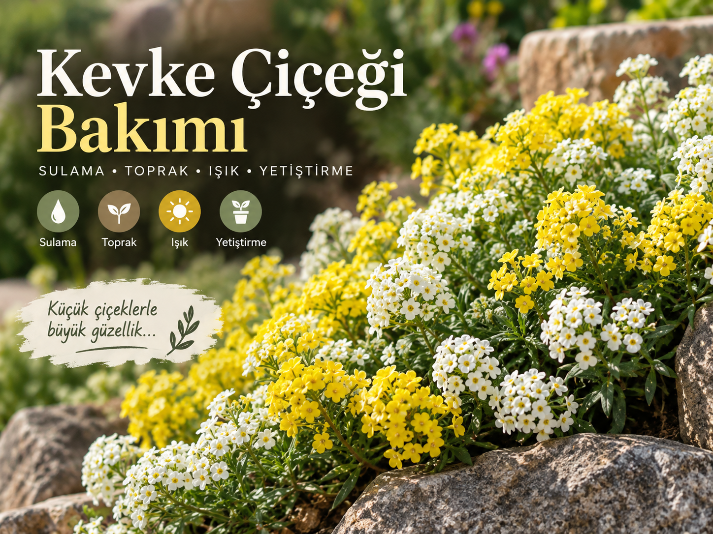 Kevke Çiçeği (Alyssum) Nedir? Bakımı, Özellikleri ve Yetiştirme Rehberi