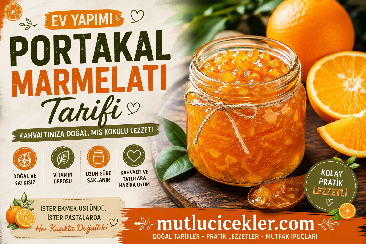 Portakal Marmelatı Tarifi: Kahvaltı Sofralarına Mis Kokulu Lezzet