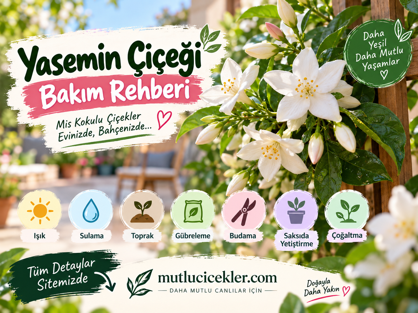 Yasemin Çiçeği Bakımı: Sulama, Budama ve Yetiştirme Rehberi