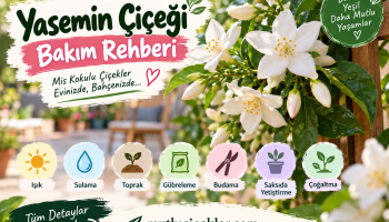 Yasemin Çiçeği Bakım Rehberi Infografiği