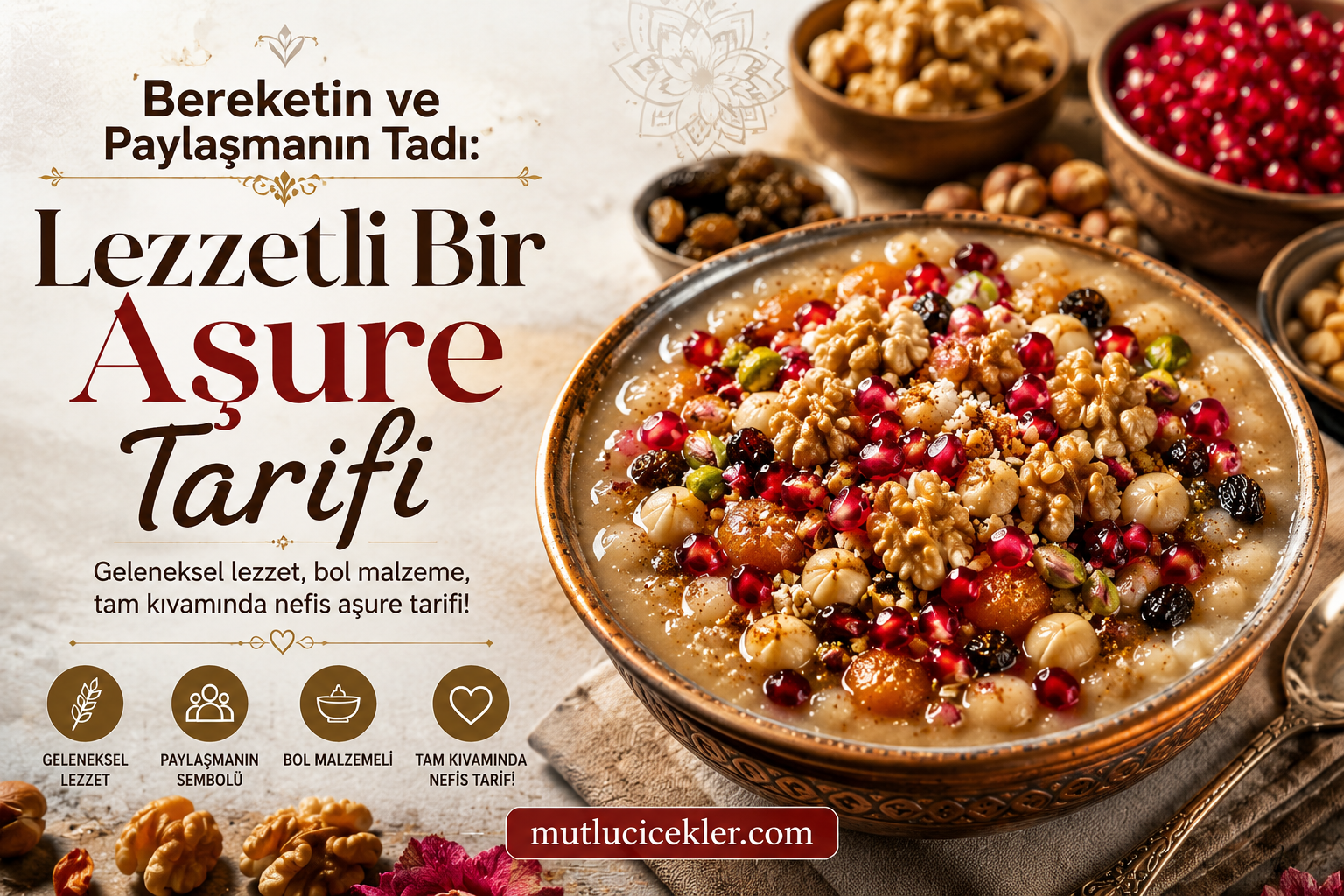 🥣 Bereketin ve Paylaşmanın Tadı: Lezzetli Bir Aşure Tarifi