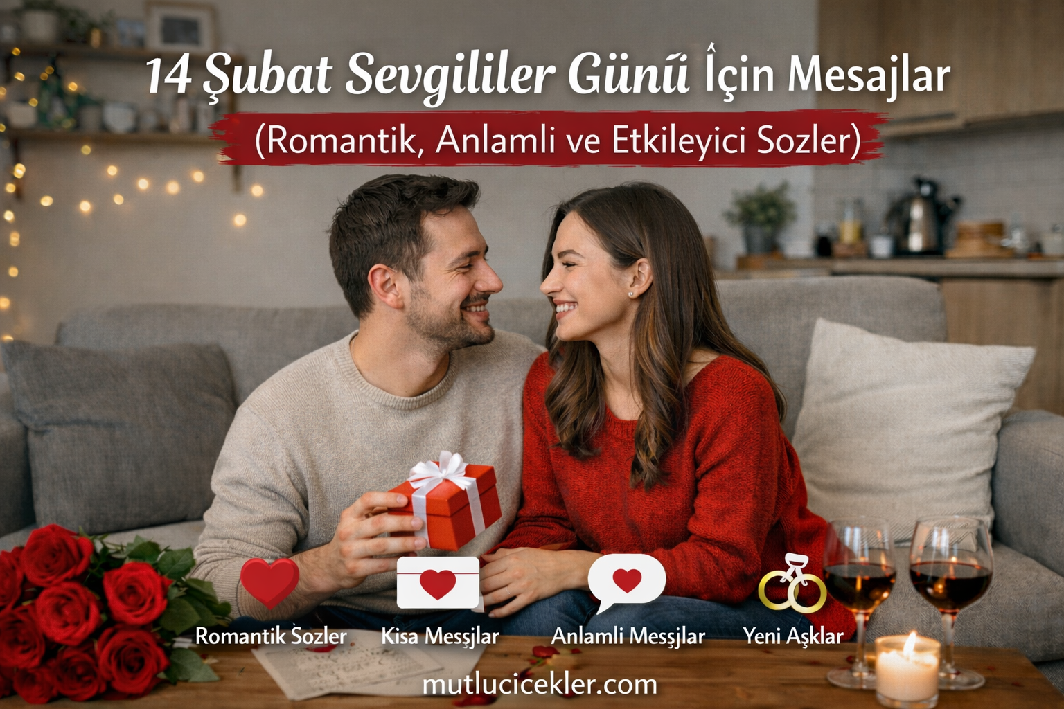 💌 14 Şubat Sevgililer Günü İçin Mesajlar (Romantik, Anlamlı ve Etkileyici Sözler)