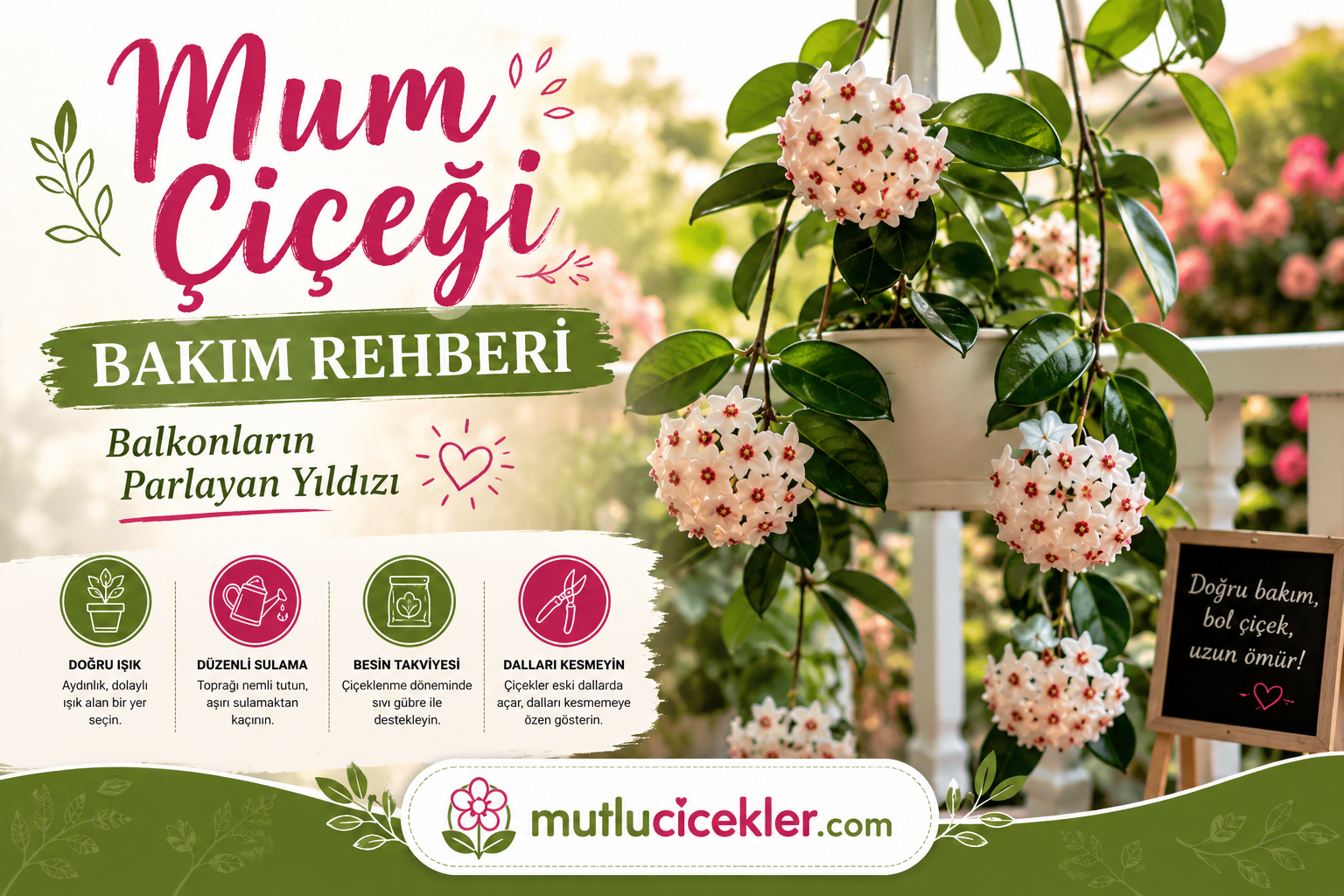 🕯️ Mum Çiçeği Bakım Rehberi: Balkonların Parlayan Yıldızı 🌟