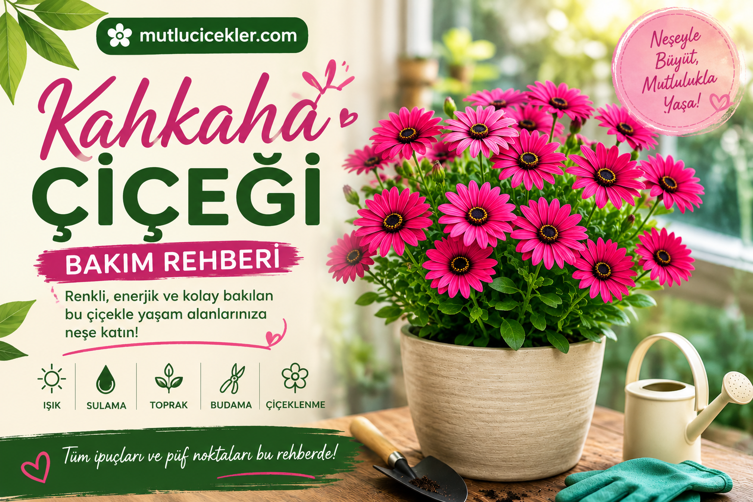 Kahkaha Çiçeği Bakım Rehberi: Renkli ve Enerjik Bir Ev Bitkisi 🌸