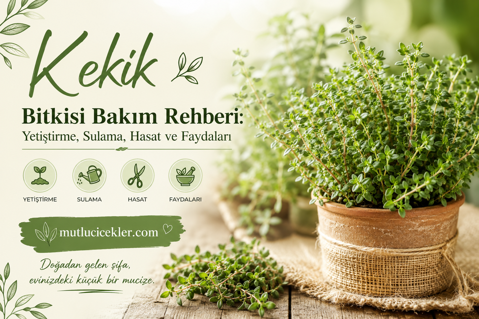 Kekik Bitkisi Bakım Rehberi: Yetiştirme, Sulama, Hasat ve Faydaları