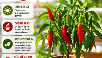 Saksıda acı biber yetiştirme rehberi