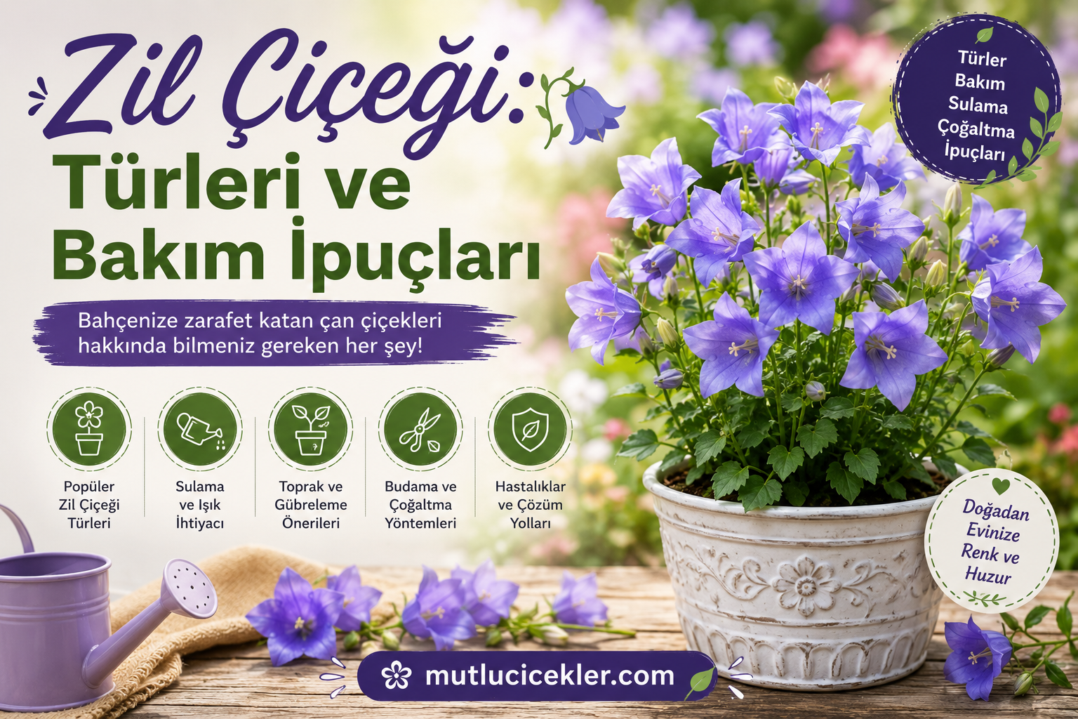 Zil Çiçeği: Türleri ve Bakım İpuçları 🌸