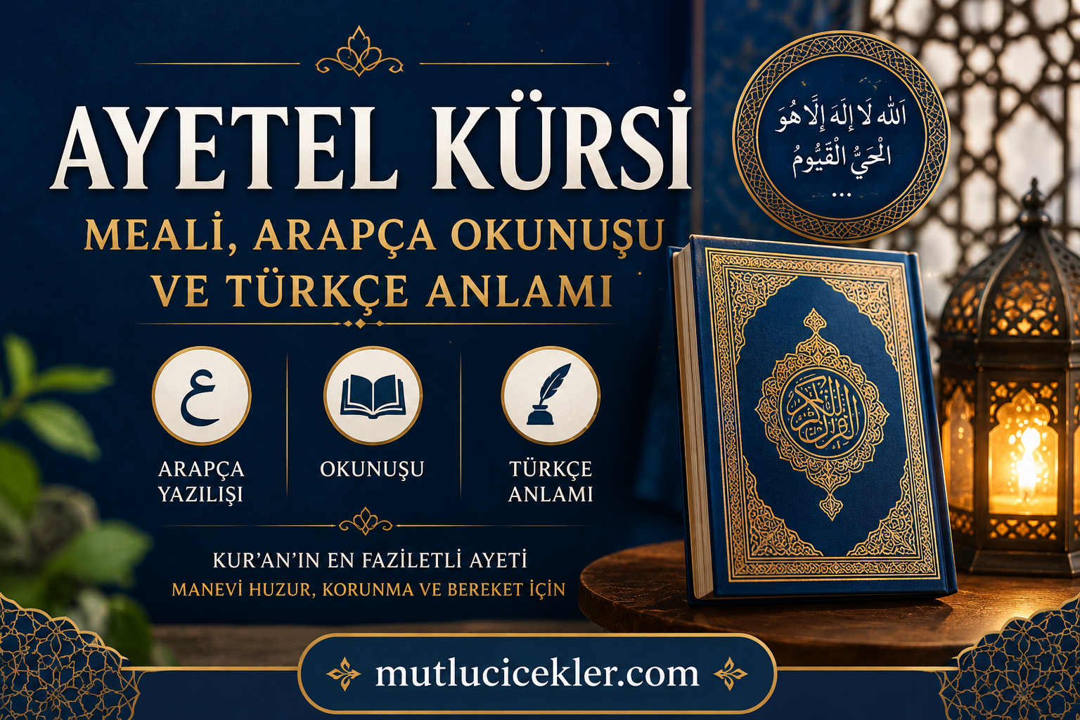 📖 Ayetel Kürsi’nin Meali, Arapça Okunuşu ve Türkçe Anlamı