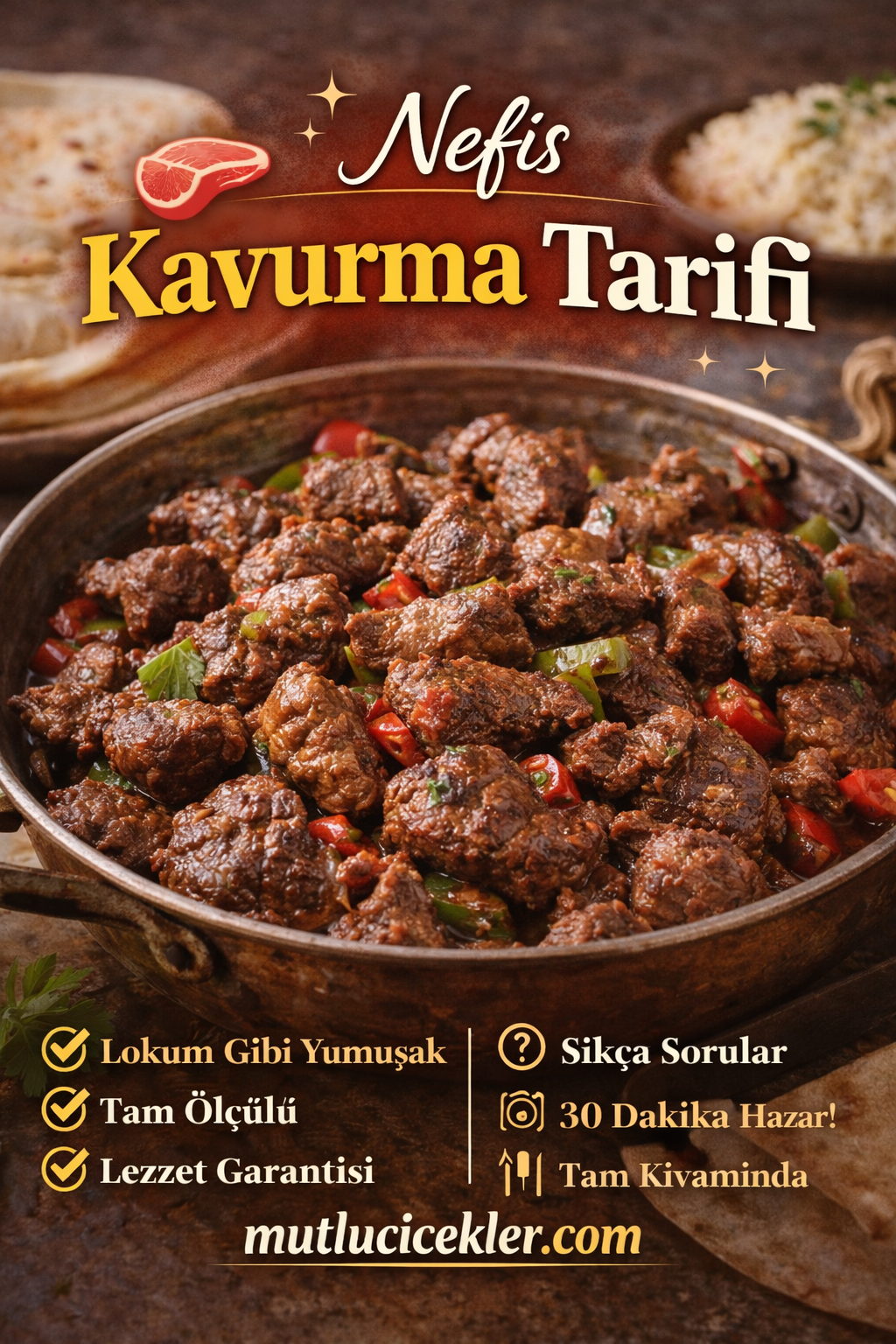 🥩 Nefis Kavurma Tarifi (Lokum Gibi Yumuşacık, Tam Kıvamında)