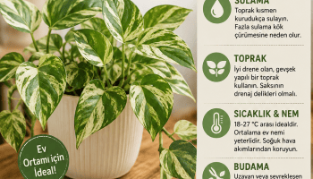 Alacalı Pothos Bakım ve Çoğaltma Rehberi