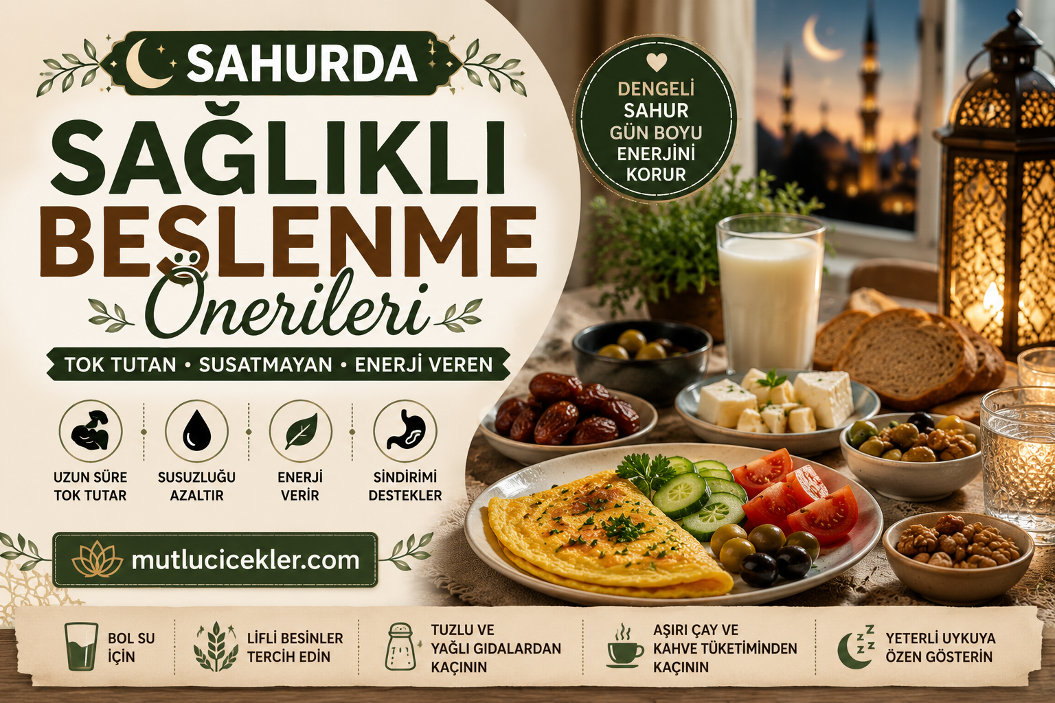 Sahurda Sağlıklı Beslenme Önerileri 🌙🥗