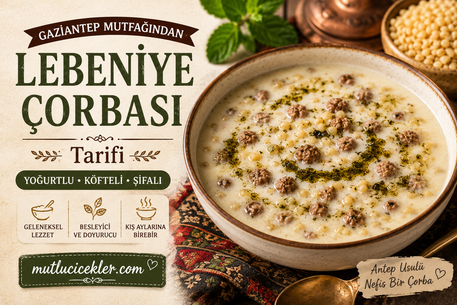 Lebeniye Çorbası Tarifi 🥣