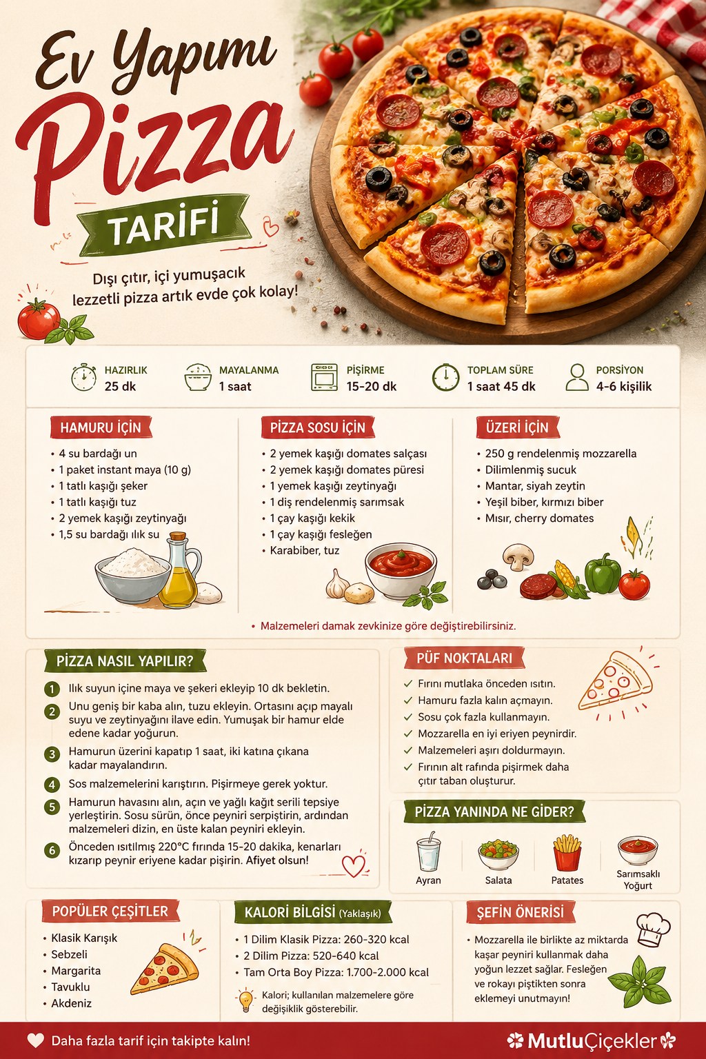 Ev yapımı pizza tarifi posteri