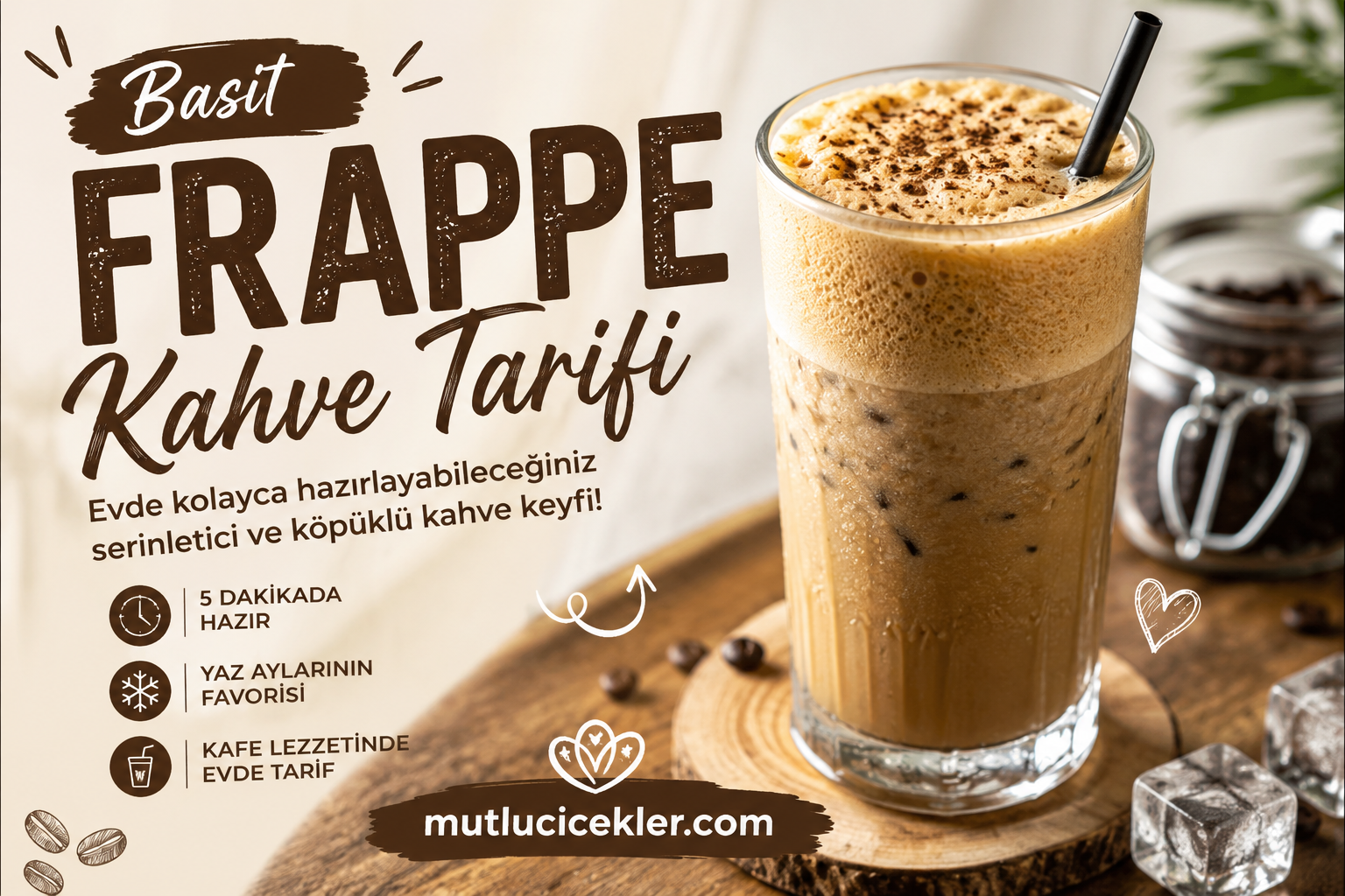 Basit Frappe Kahve Tarifi ☕🧊 | Evde Kolay ve Serinletici Kahve Keyfi