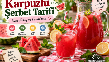 Ev yapımı karpuzlu şerbet tarifi