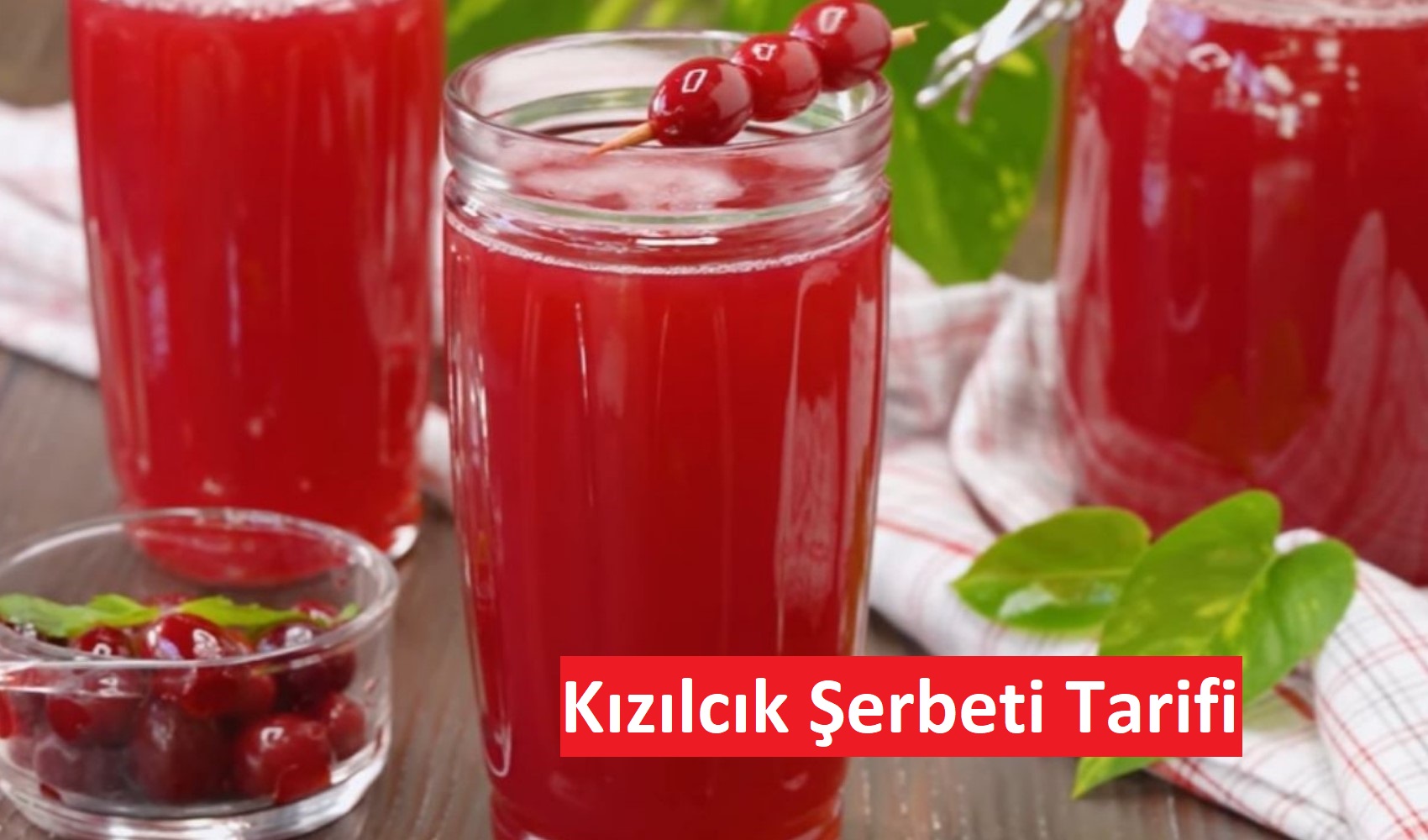 Basit bir Kızılcık Şerbeti Tarifi