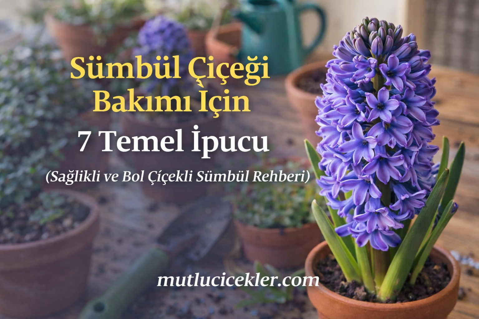 🌸 Sümbül Çiçeği Bakımı İçin 7 Temel İpucu (Sağlıklı ve Bol Çiçekli Sümbül Rehberi)