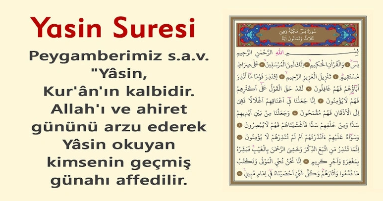 Yasin Suresi Anlamı, Önemi ve Arapça Okunuşu ve Türkçe Anlamı