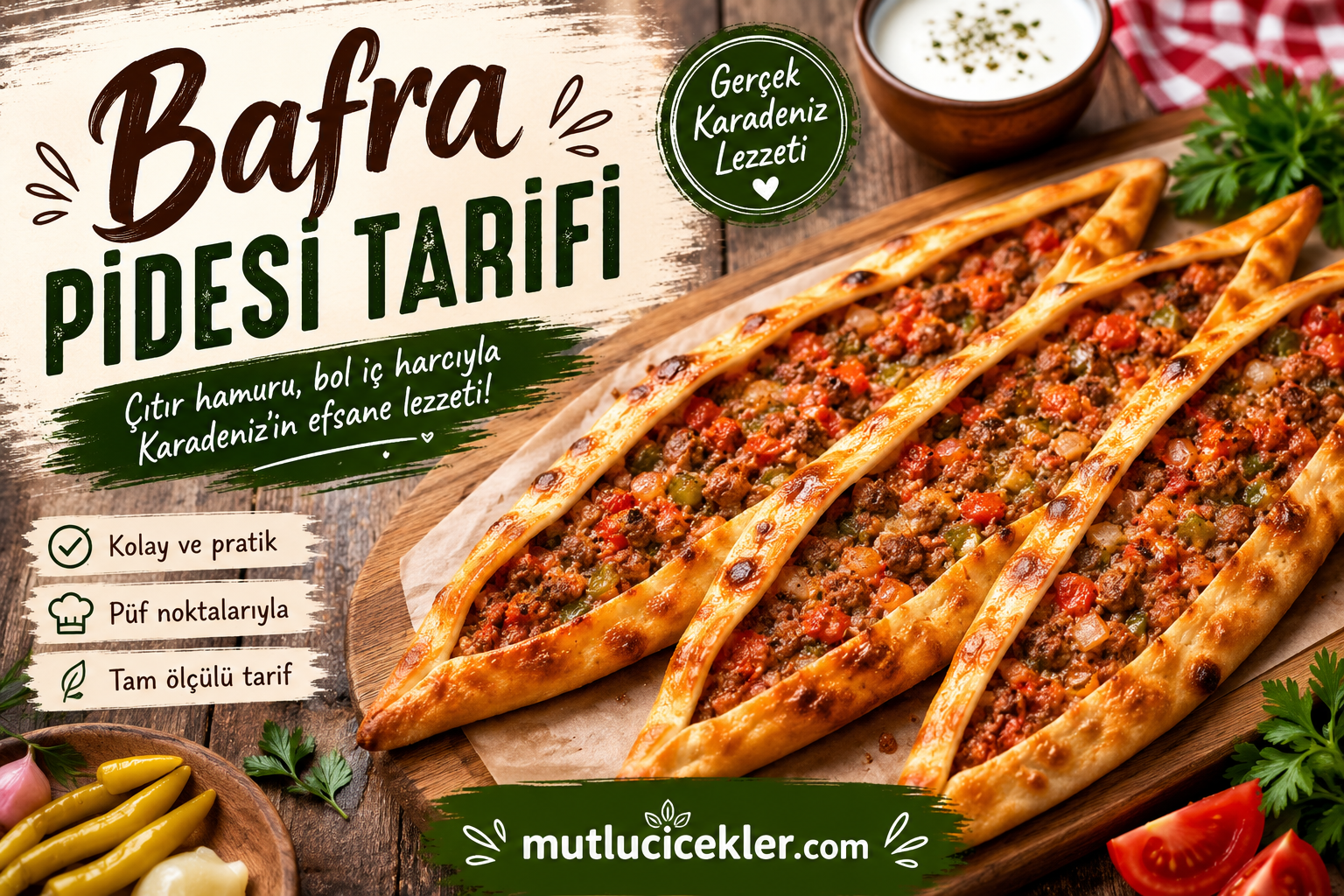 Bafra Pidesi Tarifi: Karadeniz’in Efsane Lezzeti Evde Nasıl Yapılır?
