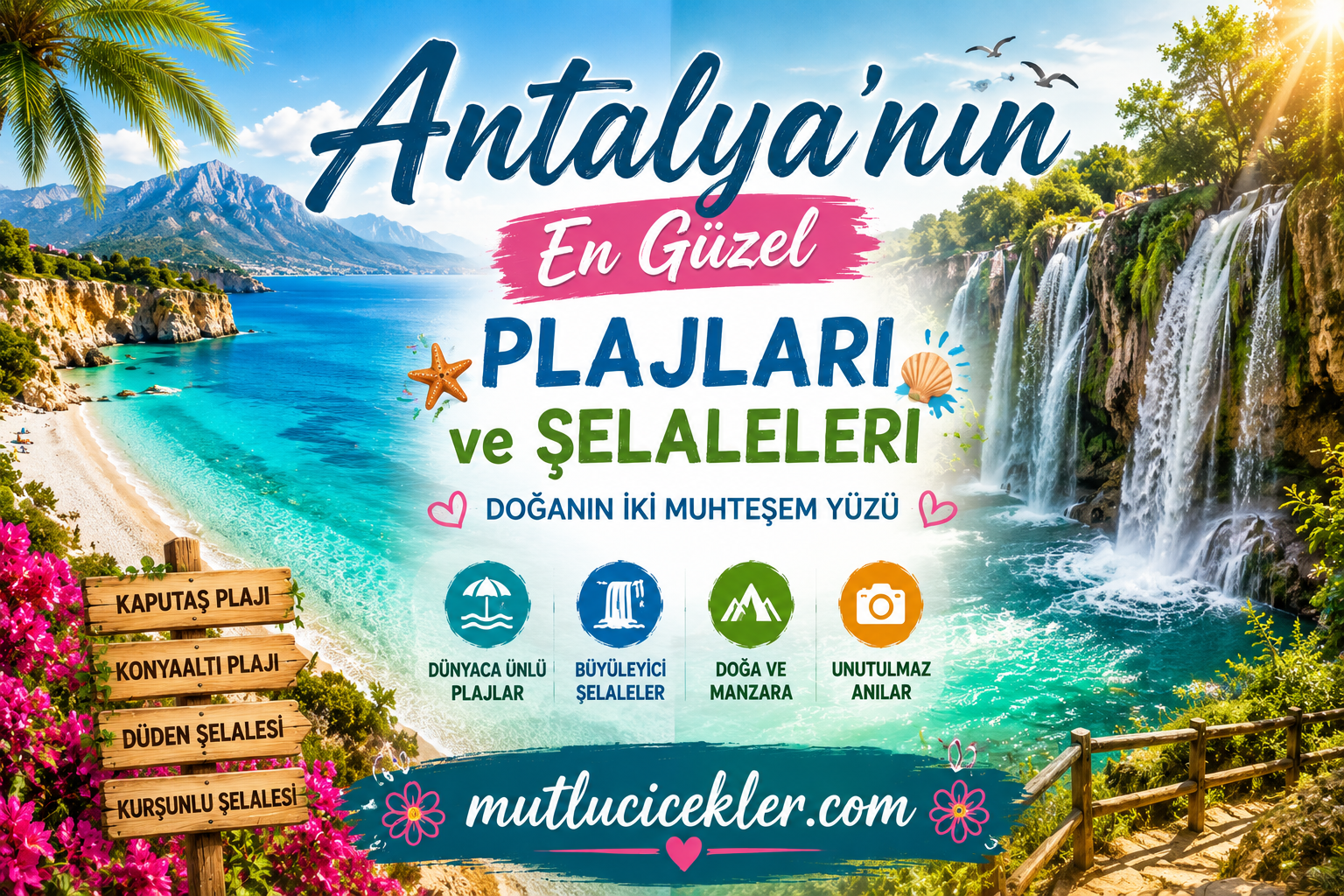 Antalya’nın En Güzel Plajları ve Şelaleleri: Doğanın İki Muhteşem Yüzü 🌊🌿