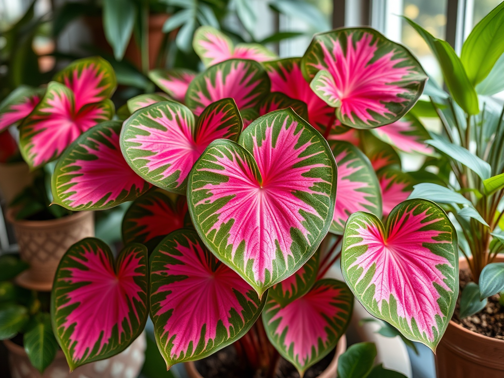 Pembe Renkli Kaladyum (Caladium) Bakım Rehberi 🌸