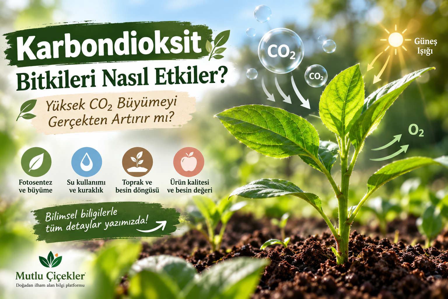 Karbondioksit Bitkileri Nasıl Etkiler? Yüksek CO₂ Büyümeyi Gerçekten Artırır mı?