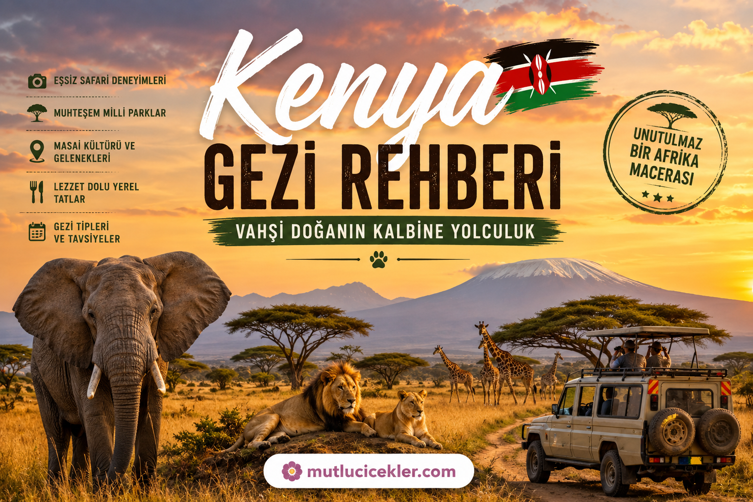 Kenya Gezi Rehberi: Vahşi Doğanın Kalbine Yolculuk