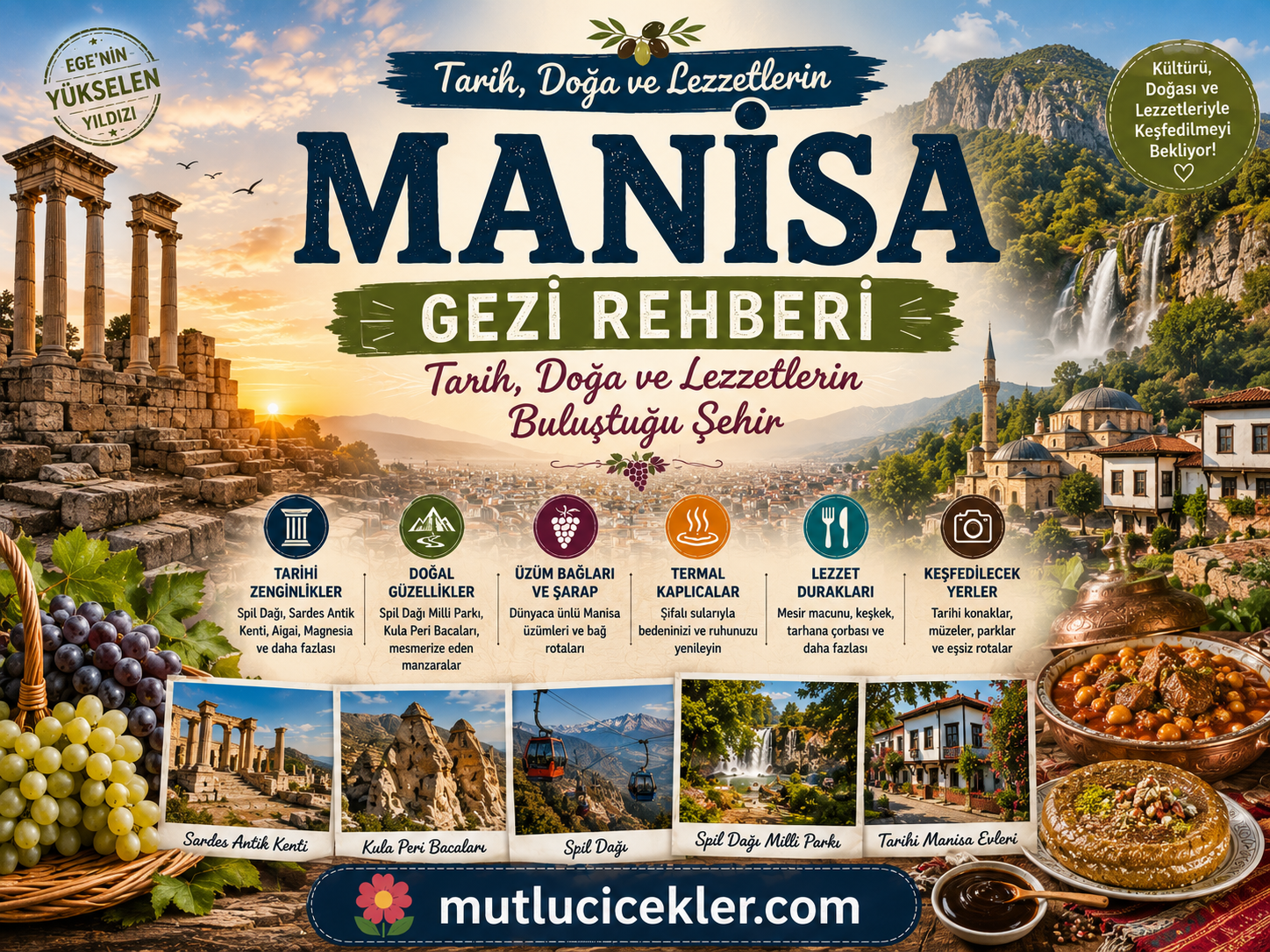 Manisa Gezi Rehberi: Tarih, Doğa ve Lezzetlerin Buluştuğu Şehir
