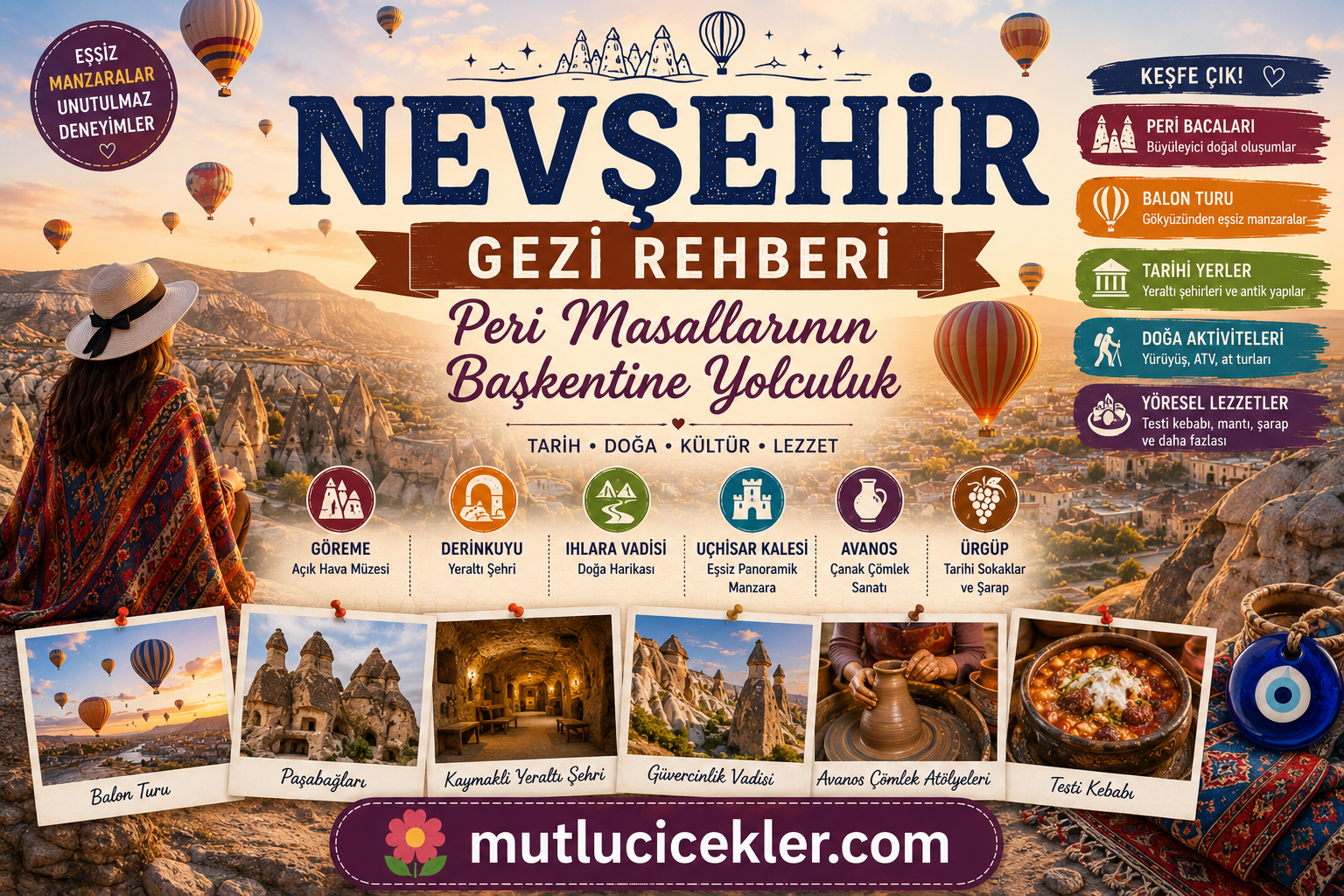 🏜️ Nevşehir Gezi Rehberi: Peri Masallarının Başkentine Yolculuk