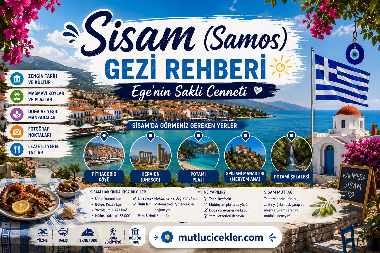 Sisam (Samos) Gezi Rehberi: Ege’nin Saklı Cenneti
