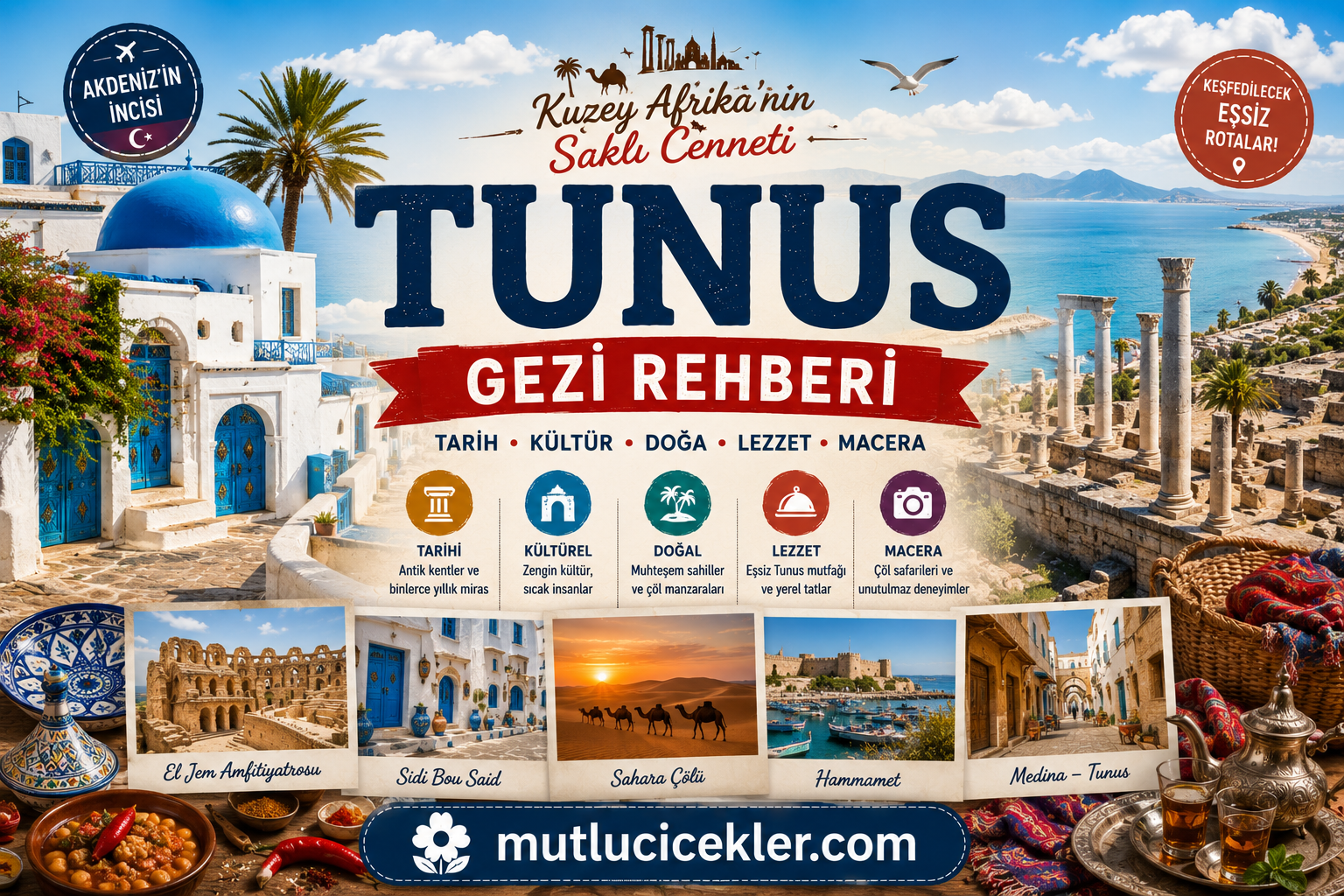 Tunus Gezi Rehberi: Kuzey Afrika’nın Saklı Cenneti