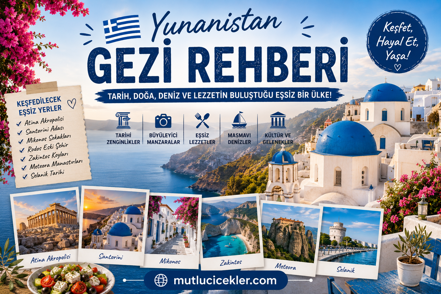 Yunanistan Gezi Rehberi: Mutlaka Görülmesi Gereken Yerler
