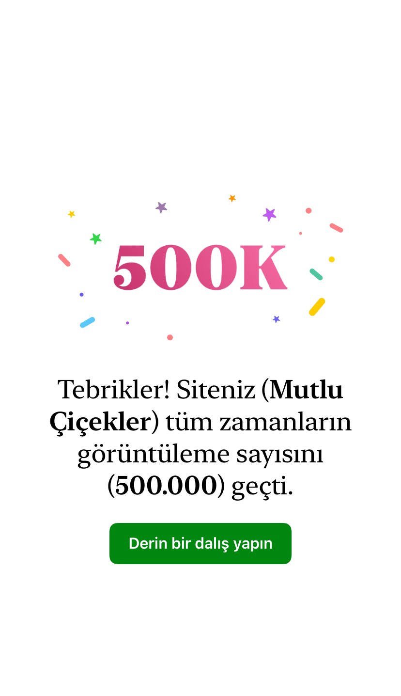 500.000 Görüntülenmeyi Geçtik !/ We Exceeded 500,000 Views!