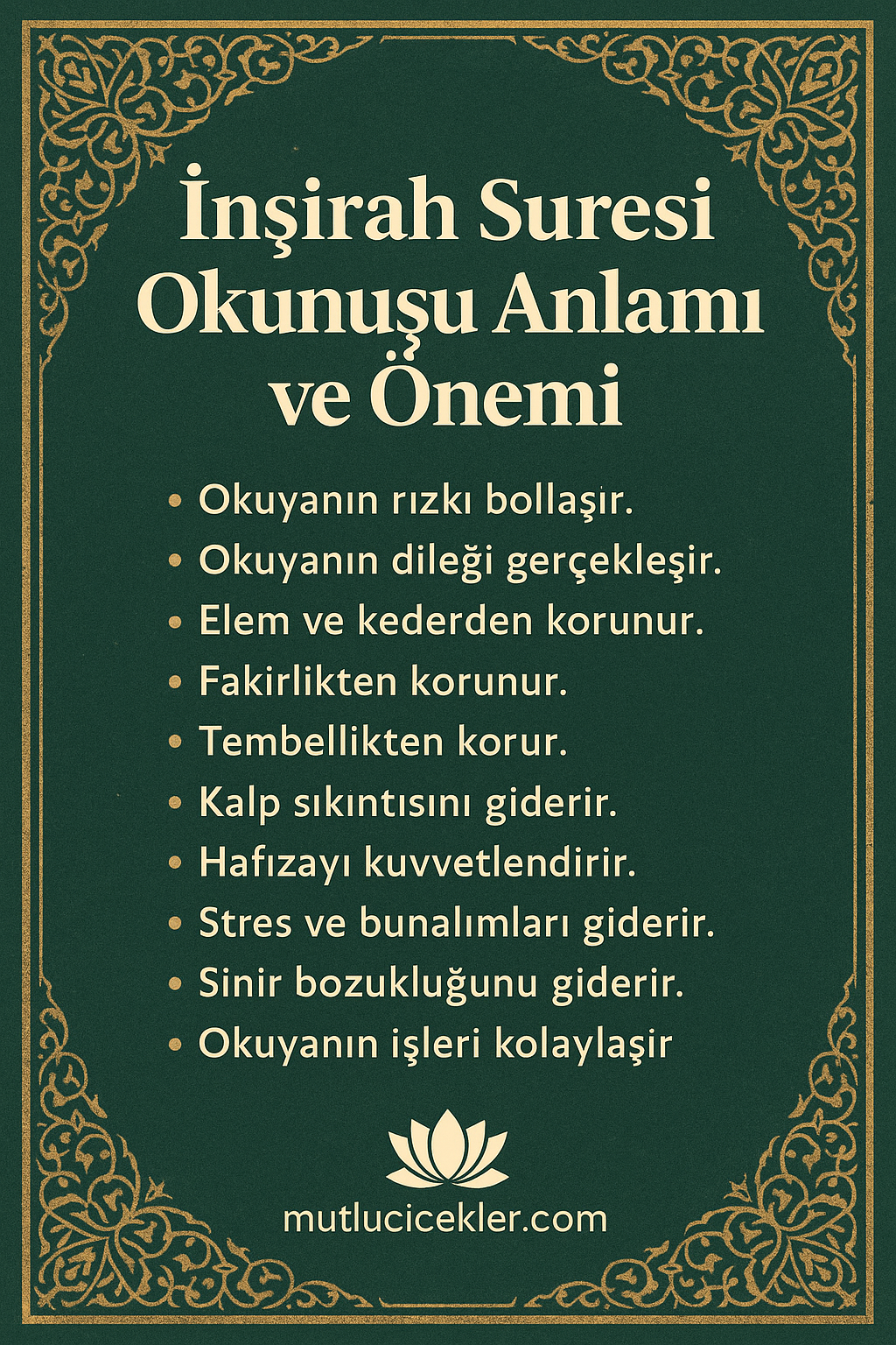 İnşirah Suresi  Okunuşu Anlamı ve Önemi 🕌🕋