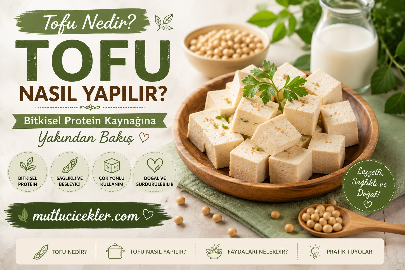 🧘‍♀️ Tofu Nedir? Tofu Nasıl Yapılır? Bitkisel Protein Kaynağına Yakından Bakış
