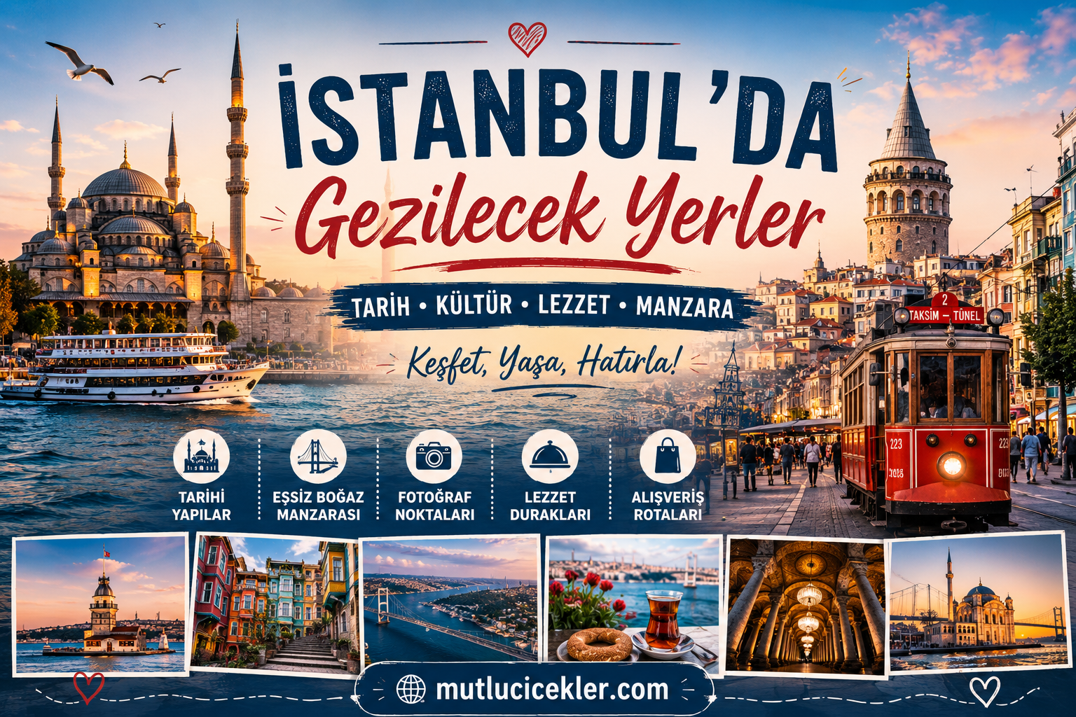 🏙 İstanbul’da Gezilecek Yerler: Tarihin ve Modern Yaşamın Buluştuğu Eşsiz Şehir