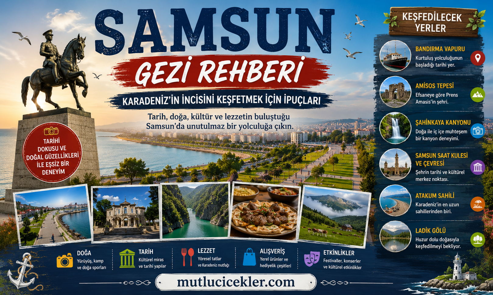 Samsun Gezi Rehberi: Karadeniz’in İncisini Keşfetmek İçin İpuçları