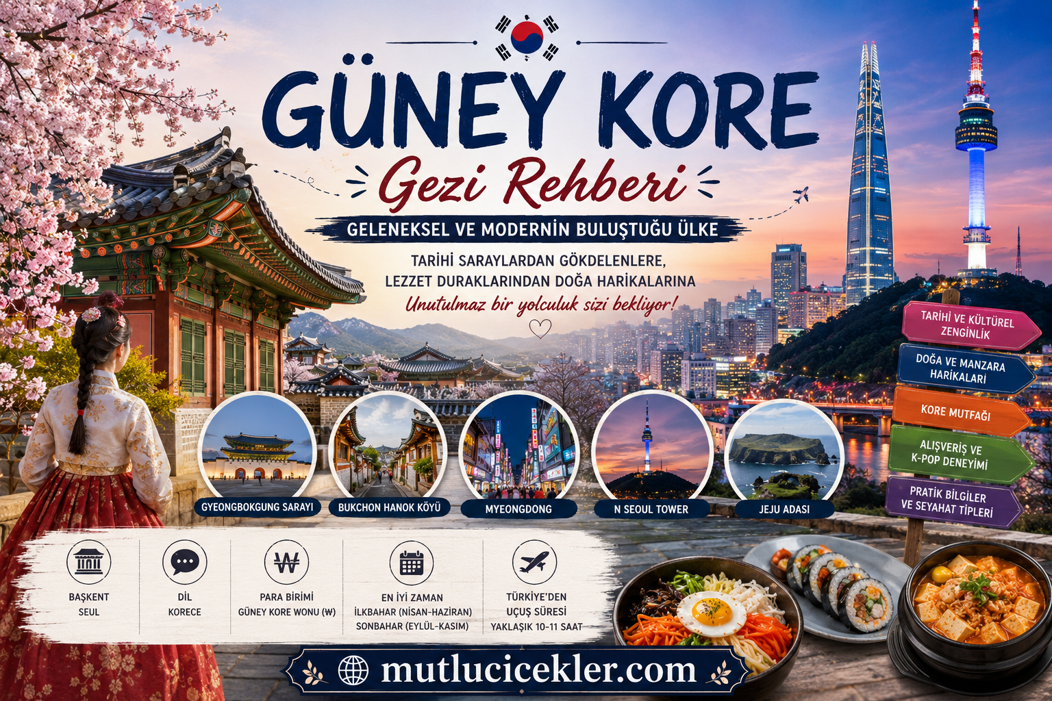 Güney Kore Gezi Rehberi: Geleneksel ve Modernin Buluştuğu Ülke