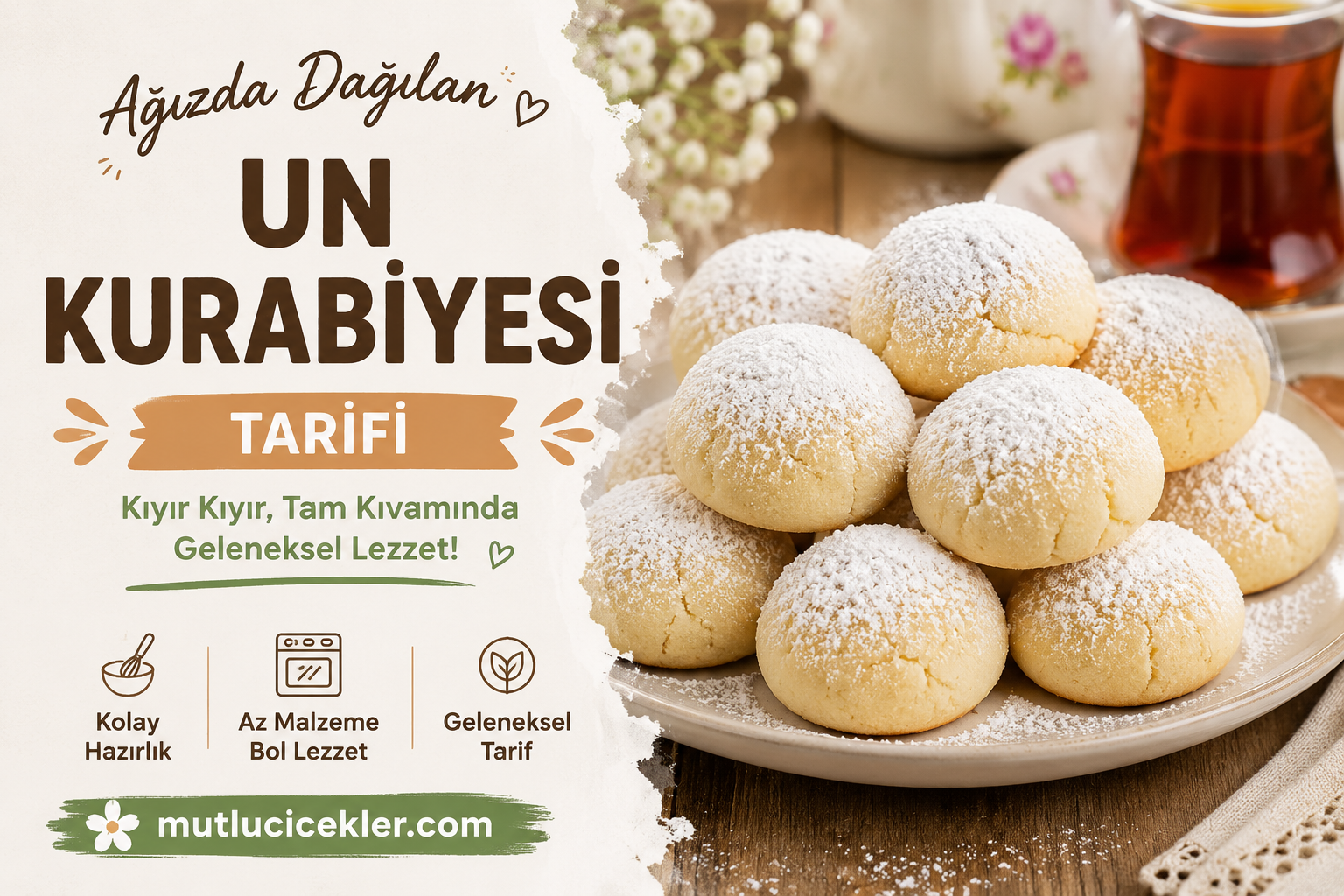 Un Kurabiyesi Tarifi: Ağızda Dağılan Geleneksel Lezzet 🍪