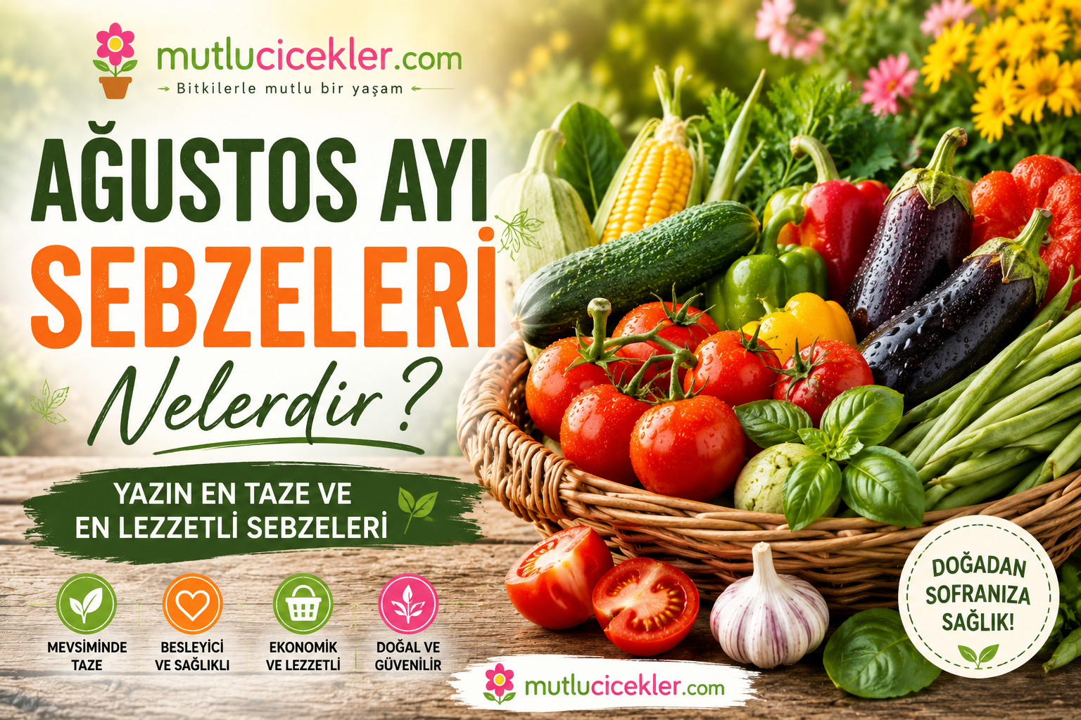 Ağustos Ayı Sebzeleri Nelerdir? Yaz Mevsiminin En Taze ve En Lezzetli Sebzeleri