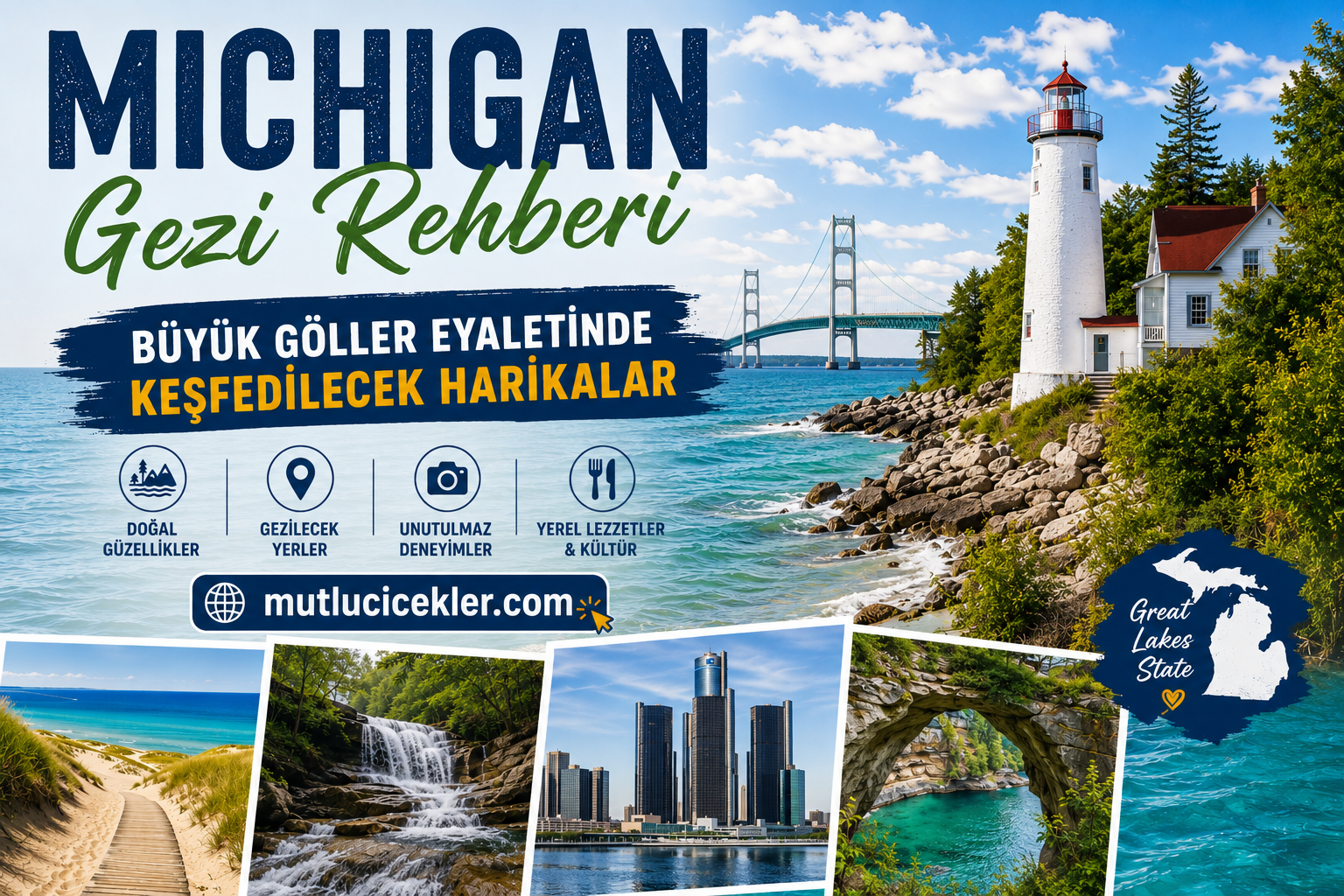Michigan Gezi Rehberi: Büyük Göller Eyaletinde Keşfedilecek Harikalar