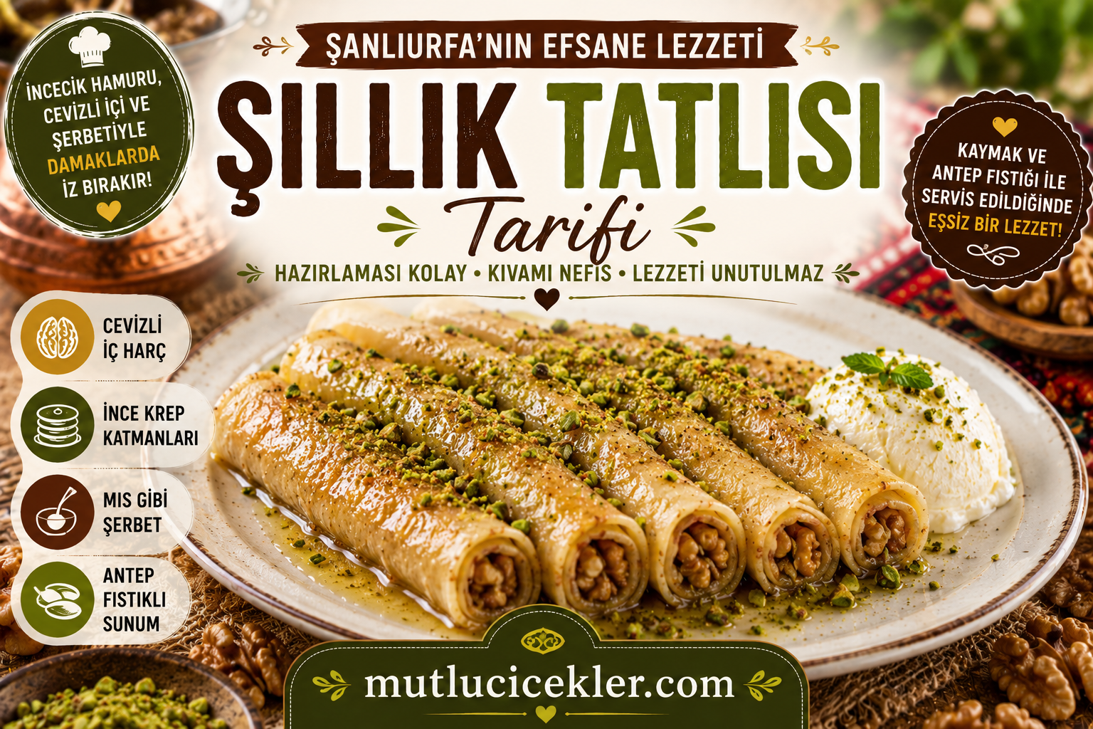 Şıllık Tatlısı Tarifi: Şanlıurfa’nın Efsane Lezzeti 🍯✨