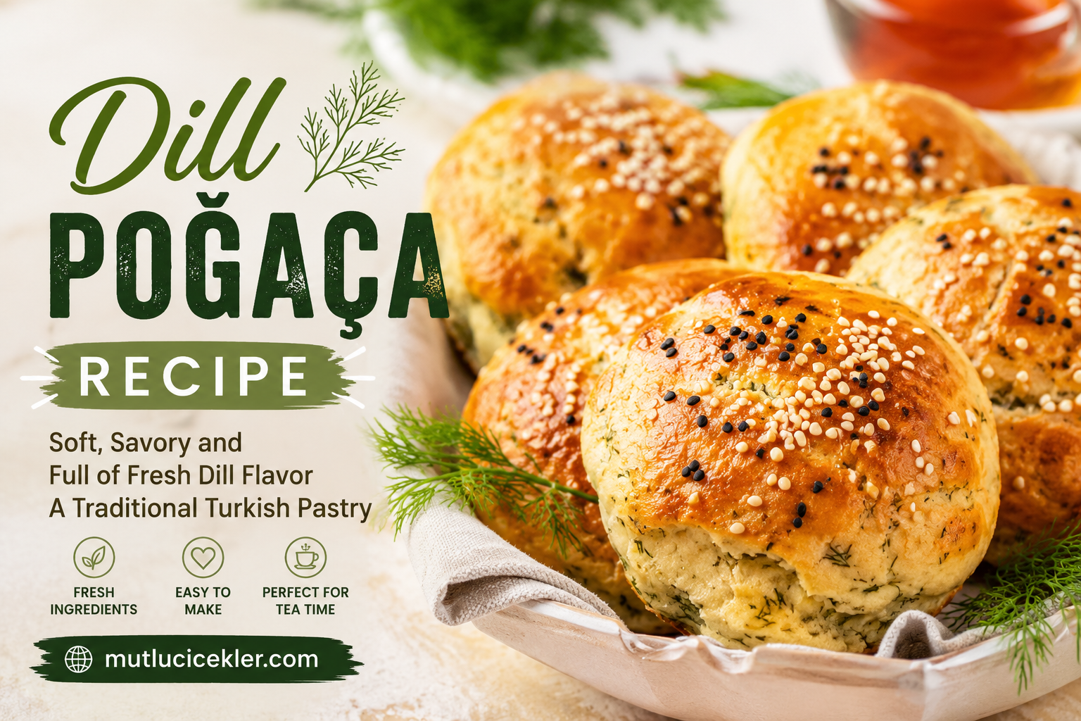 Dill Poğaça Recipe – Soft & Savory Turkish Pastry